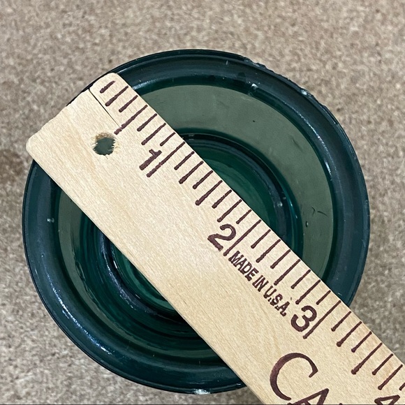 Vintage HC & Co Aqua Green Beehive Glass Insulator Marked “H” - Picture 7 of 12